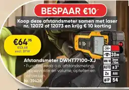 Toolstation DeWalt Afstandsmeter DWHT77100-XJ aanbieding