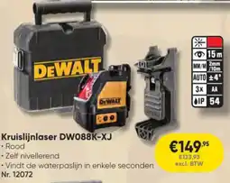 Toolstation DeWalt Kruislijnlaser DW088K-XJ aanbieding