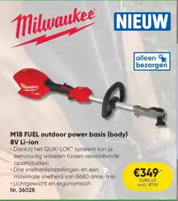 Toolstation Milwaukee M18 FUEL outdoor power basis body aanbieding