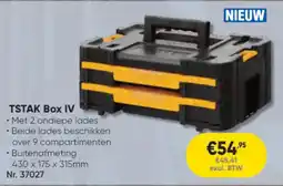 Toolstation DeWalt TSTAK Box IV aanbieding