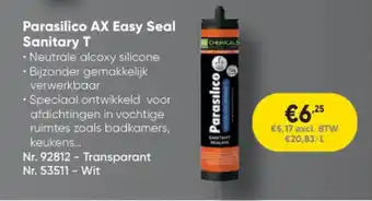 Toolstation Parasilico AX Easy Seal Sanitary T aanbieding