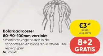 Toolstation Boldraadrooster  verzinkt aanbieding