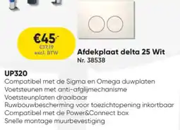 Toolstation Afdekplaat delta 25 Wit aanbieding