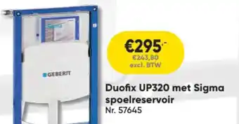 Toolstation Duofix UP320 met Sigma spoelreservoir aanbieding