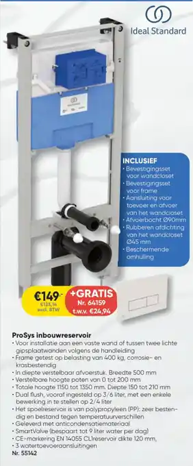 Toolstation ProSys inbouwreservoir aanbieding