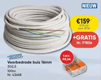 Toolstation Voorbedrade buis aanbieding