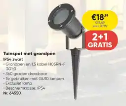 Toolstation Tuinspot met grondpen aanbieding