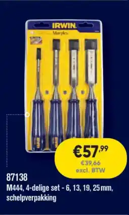 Toolstation M444, 4-delige set - 6, 13, 19, 25mm, schelpverpakking aanbieding