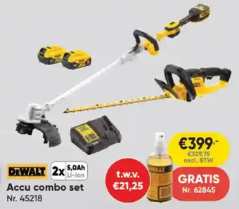 Toolstation Dewalt Accu combo set aanbieding