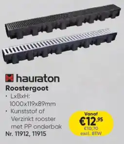 Toolstation Hauraton Roostergoot aanbieding