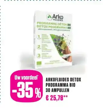 Medi Market Arkofluides detox programma bio 30 ampullen aanbieding