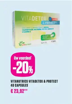 Medi Market Vitanutrics vitadetox & protect 40 capsules aanbieding