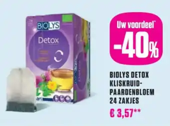 Medi Market Biolys detox kliskruid paardenbloem 24 zakjes aanbieding