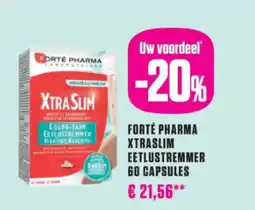 Medi Market Forté pharma xtraslim eetlustremmer 60 capsules aanbieding