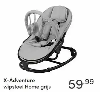 Baby & Tiener X-adventure wipstoel home grijs aanbieding