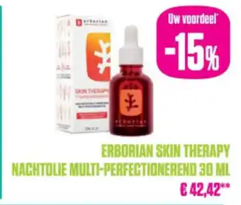 Medi Market Erborian skin therapy nachtolie multi-perfectionerend aanbieding