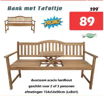 iTEK Bank met Tafeltje aanbieding