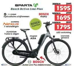 iTEK Sparta Bosch Active Line Plus aanbieding