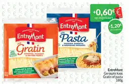 Intermarché EntreMont Geraspte kaas Gratin of pasta aanbieding