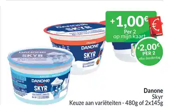 Intermarché Danone Skyr Keuze aan variëteiten aanbieding