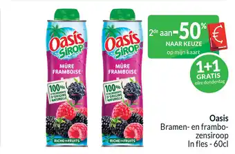 Intermarché Oasis Bramen- en frambo zensiroop In fles aanbieding