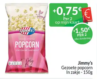 Intermarché Jimmy's Gezoete popcorn In zakje aanbieding