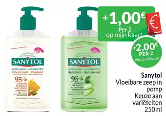 Intermarché Sanytol Vloeibare zeep in pomp aanbieding