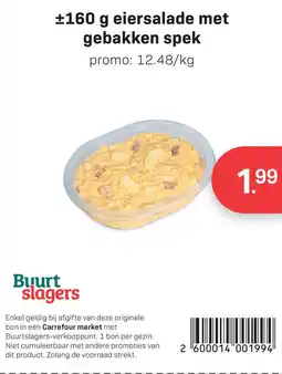 Carrefour Market Eiersalade met gebakken spek aanbieding