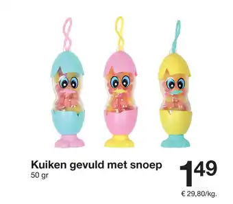 Zeeman Kuiken gevuld met snoep aanbieding