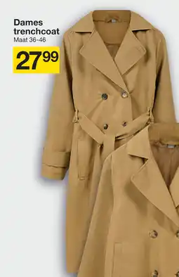 Zeeman Dames trenchcoat aanbieding