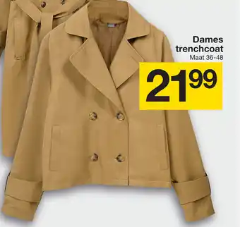 Zeeman Dames trenchcoat aanbieding