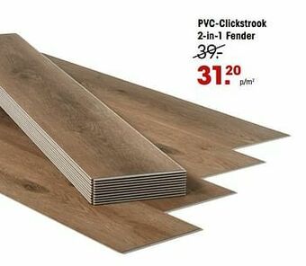Kwantum Pvc-clickstrook 2-in-1 fender aanbieding