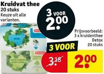 Kruidvat Kruidvat thee kruidenthee detox aanbieding