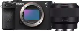 Coolblue Sony A7C II Noir + FE 50 mm f/1.8 aanbieding