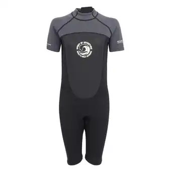 Decathlon Dames Kort Wetsuit (Donkergrijs/Zwart) aanbieding