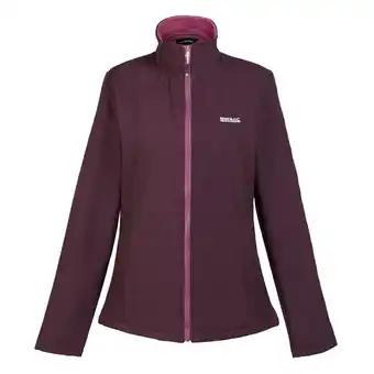 Decathlon Dames Connie V Softshell wandeljack (Diep pruim gemêleerd) aanbieding