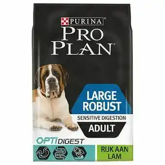 Zooplus Pro Plan Large Robust Adult Optidigest - Lam & Rijst Hondenvoer Bestel ook snacks: Pro Plan Biscuits Light - 400 g aanbieding