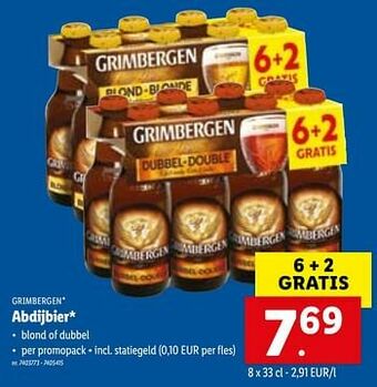 Lidl Abdijbier aanbieding
