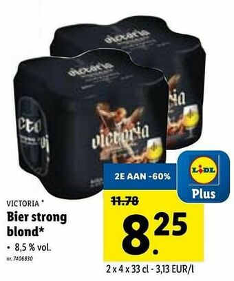Lidl Bier strong blond aanbieding