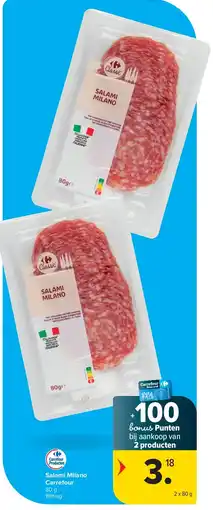 Carrefour Salami Milano Carrefour aanbieding