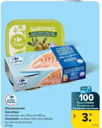 Carrefour Visconserven Carrefour aanbieding