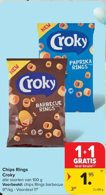 Carrefour Chips Rings Croky aanbieding