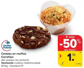 Carrefour Cookies en mu ns Carrefour aanbieding