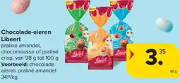 Carrefour Chocolade-eieren Libeert aanbieding