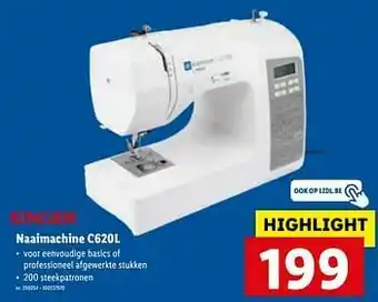 Lidl Singer naaimachine c620l aanbieding