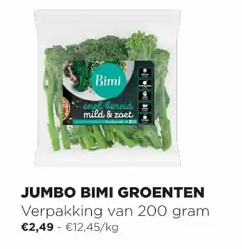 Jumbo Jumbo Bimi Groenten aanbieding