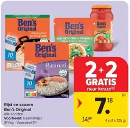 Carrefour Rijst en sauzen Ben’s Original aanbieding