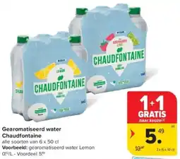 Carrefour Gearomatiseerd water Chaudfontaine aanbieding