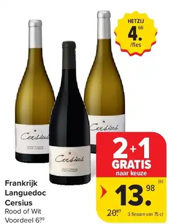 Carrefour Frankrijk Languedoc Cersius aanbieding