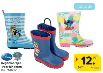 Carrefour Regenlaarsjes voor kinderen aanbieding